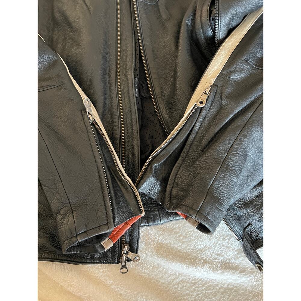 Harley-Davidson Leather Cafe Racer Limited Edition Motorcycle Jacket SZ 2XL USED - Picture 8 of 15
